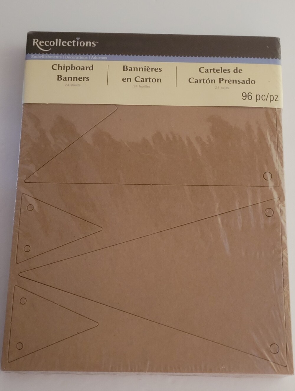 Recollections Chipboard Banner DIY Scrapbook Memory New